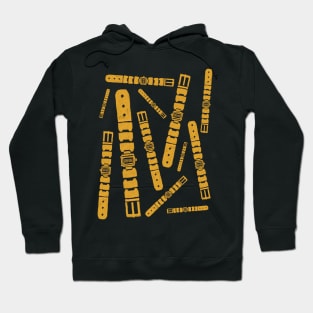 Yellow Digital Watches Hoodie